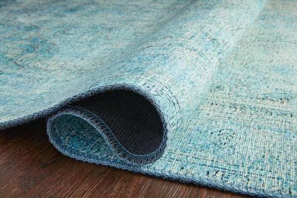Loloi Rugs Loren Collection - LQ-08 Aqua-Loloi Rugs-Blue Hand Home
