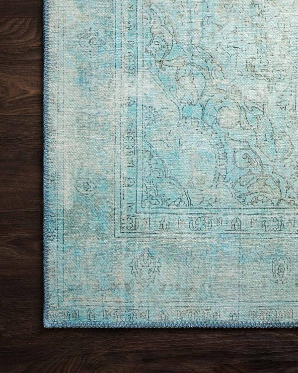 Loloi Rugs Loren Collection - LQ-08 Aqua-Loloi Rugs-Blue Hand Home