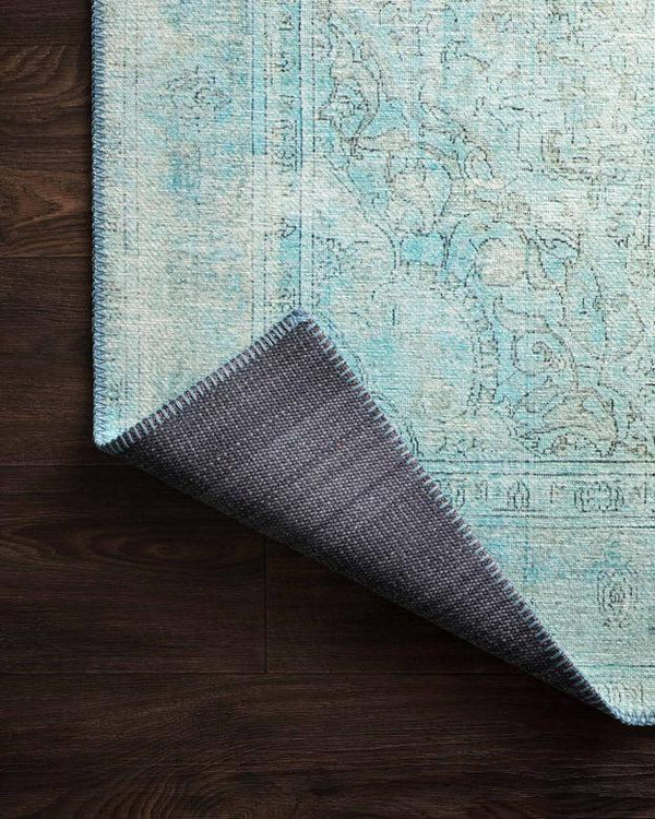 Loloi Rugs Loren Collection - LQ-08 Aqua-Loloi Rugs-Blue Hand Home