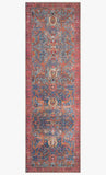 Loloi Rugs Loren Collection - LQ-10 Blue/Red-Loloi Rugs-Blue Hand Home