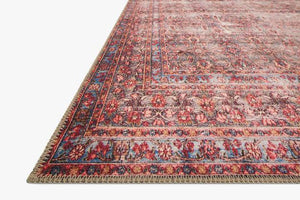 Loloi Rugs Loren Collection - LQ-05 Eggplant/Crimson-Loloi Rugs-Blue Hand Home