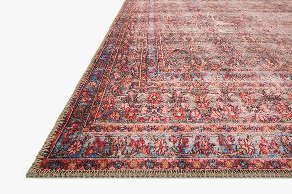 Loloi Rugs Loren Collection - LQ-05 Eggplant/Crimson-Loloi Rugs-Blue Hand Home