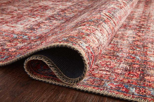 Loloi Rugs Loren Collection - LQ-05 Eggplant/Crimson-Loloi Rugs-Blue Hand Home