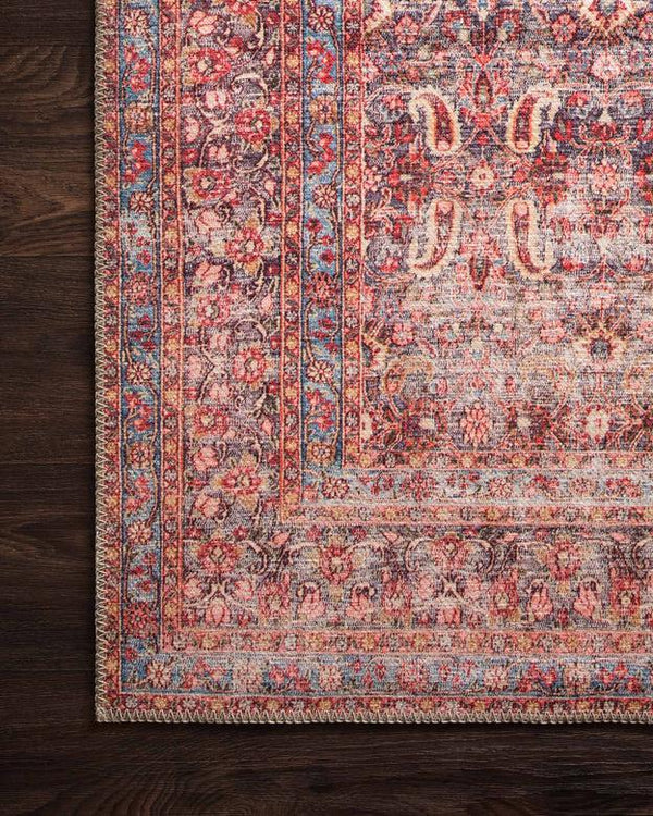 Loloi Rugs Loren Collection - LQ-05 Eggplant/Crimson-Loloi Rugs-Blue Hand Home