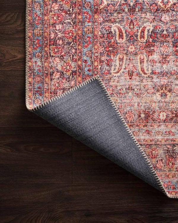 Loloi Rugs Loren Collection - LQ-05 Eggplant/Crimson-Loloi Rugs-Blue Hand Home