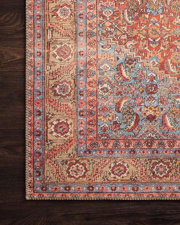 Loloi Rugs Loren Collection - LQ-06 Red/Multi-Loloi Rugs-Blue Hand Home