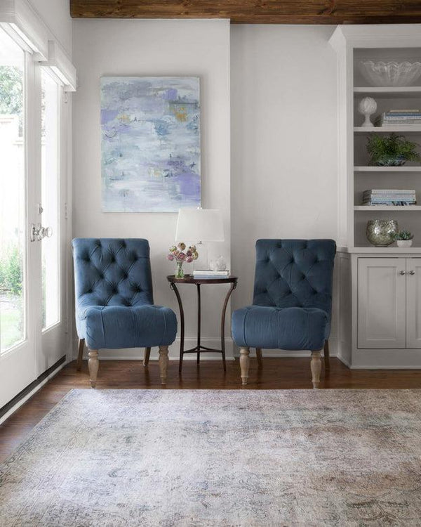 Loloi Rugs Loren Collection - LQ-04 Silver/Slate-Loloi Rugs-Blue Hand Home