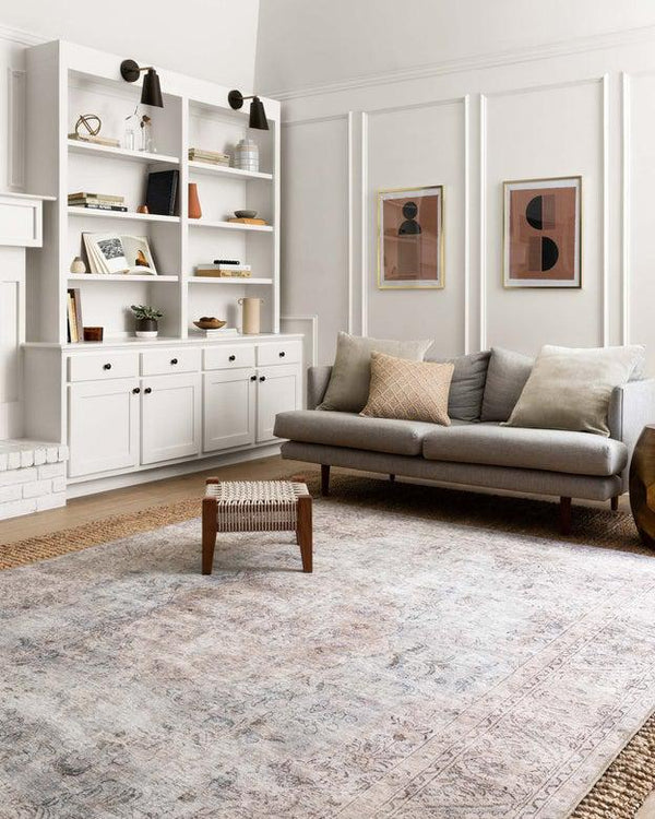 Loloi Rugs Loren Collection - LQ-04 Silver/Slate-Loloi Rugs-Blue Hand Home