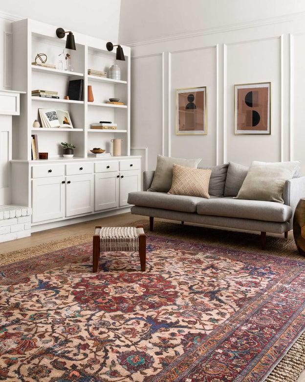 Loloi Rugs Loren Collection - LQ-11 Sand/Multi-Loloi Rugs-Blue Hand Home