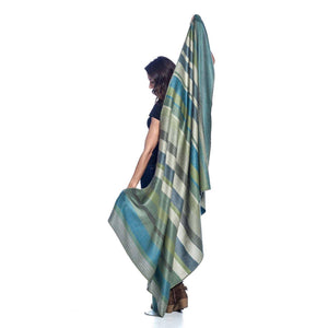 Alpaca Throw-Shupaca-Blue Hand Home