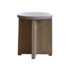 Concrete And Elm Side Table-Organic Restoration-Blue Hand Home