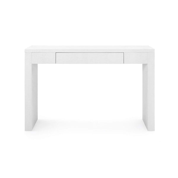 Villa & House - Morgan Grasscloth Console Table In White-Bungalow 5-Blue Hand Home