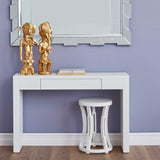Villa & House - Morgan Grasscloth Console Table In White-Bungalow 5-Blue Hand Home