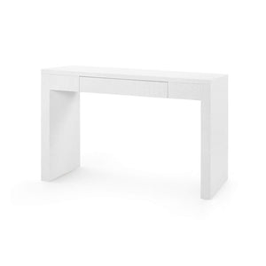 Villa & House - Morgan Grasscloth Console Table In White-Bungalow 5-Blue Hand Home