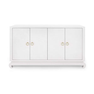 Villa & House - Meredith 4-Door Cabinet In White-Bungalow 5-Blue Hand Home