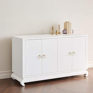 Villa & House - Meredith 4-Door Cabinet In White-Bungalow 5-Blue Hand Home