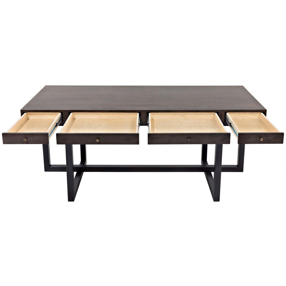 Maddox Desk, Walnut/Steel-CFC Furniture-Blue Hand Home