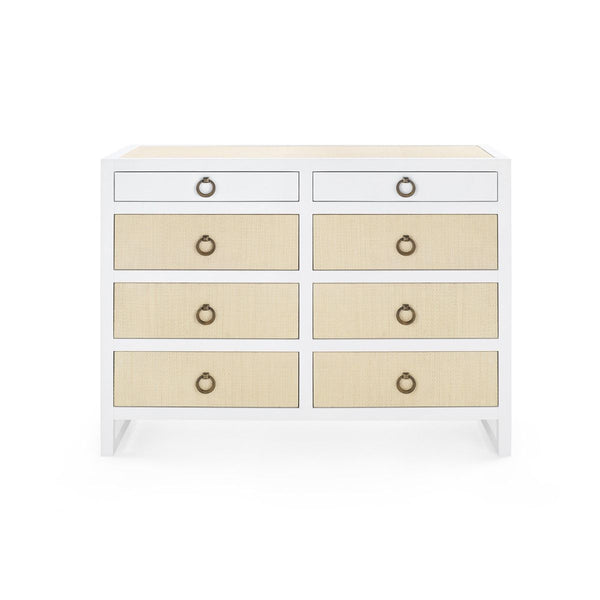 Villa & House - Mallet 8-Drawer, White-Bungalow 5-Blue Hand Home