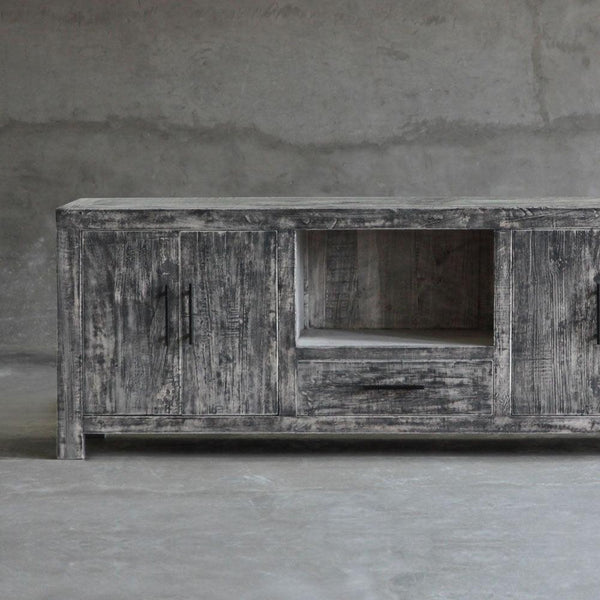 Reclaimed Elm Media Console-Organic Restoration-Blue Hand Home