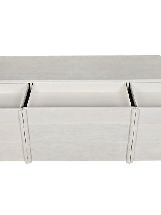 Morten 9 Drawer Dresser, White Wash