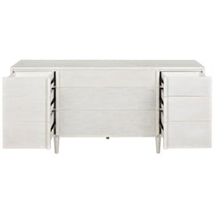 Noir Morten 9 Drawer Dresser, White Wash-Noir Furniture-Blue Hand Home