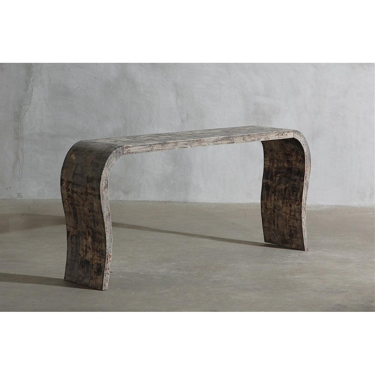 Reclaimed Elm Music Console-Organic Restoration-Blue Hand Home