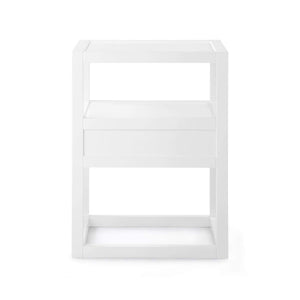 Villa & House - Newport 1-Drawer Side Table In White-Bungalow 5-Blue Hand Home