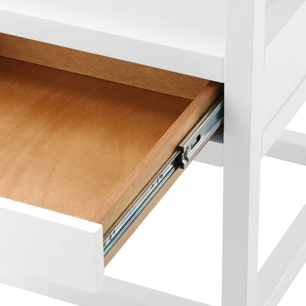Villa & House - Newport 1-Drawer Side Table In White-Bungalow 5-Blue Hand Home