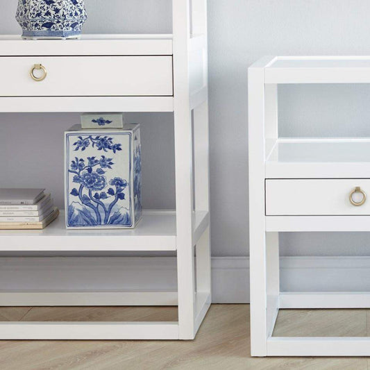 Villa & House - Newport Etagere In White-Bungalow 5-Blue Hand Home