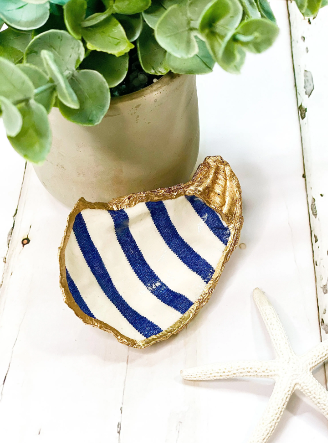 Oyster Trinket Dish-Alison Brooke Designs-Blue Hand Home