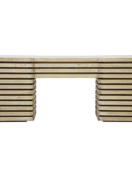 Reclaimed Lumber Milo Desk, 4 sm drws, 2 file drws