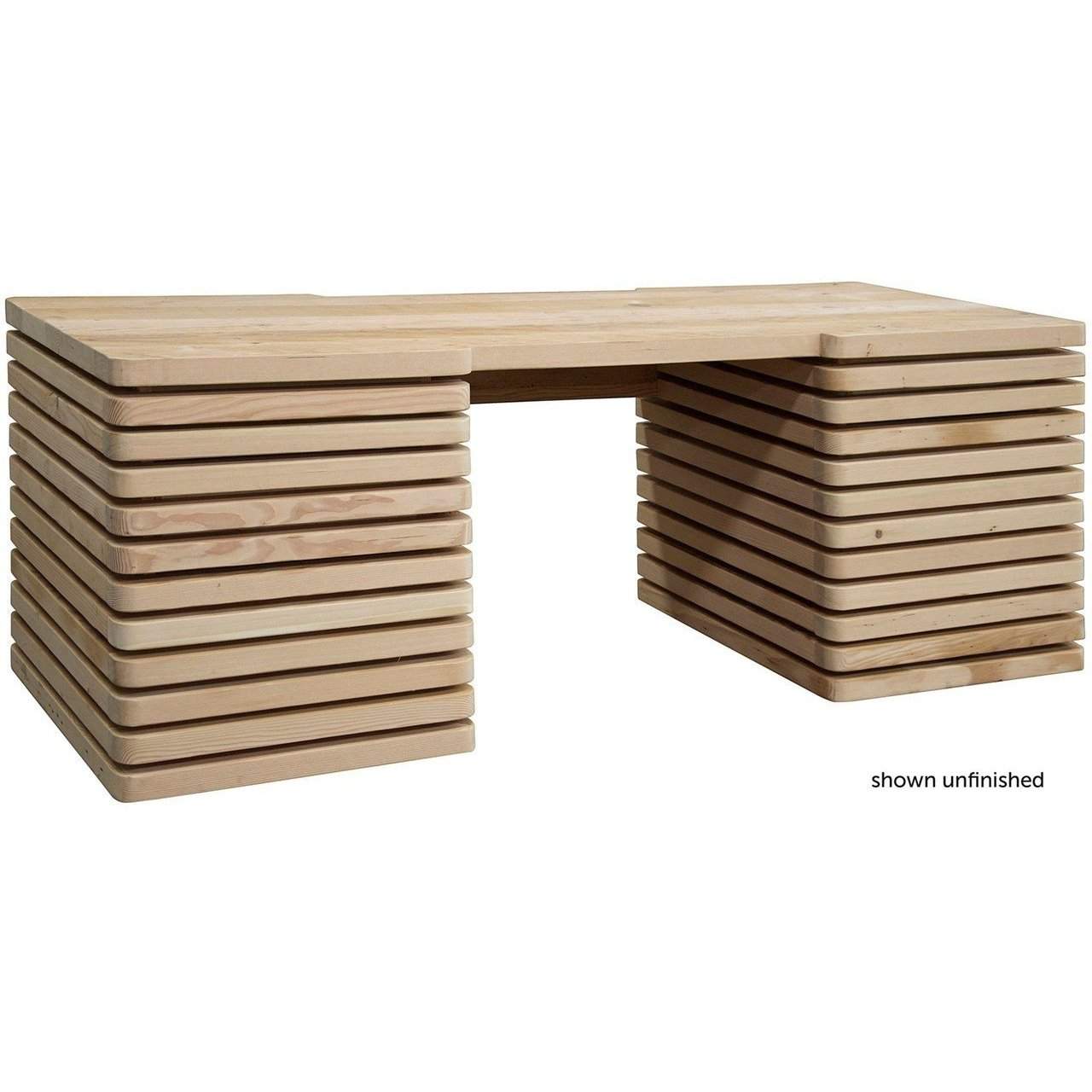 Reclaimed Lumber Milo Desk, 4 sm drws, 2 file drws-CFC Furniture-Blue Hand Home