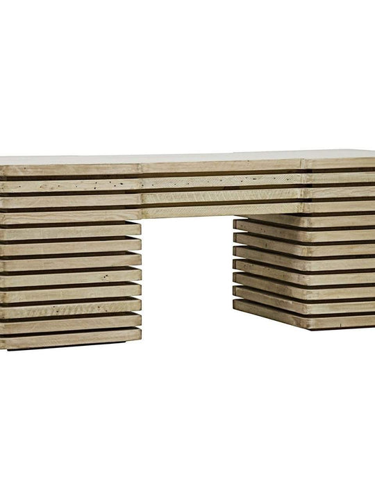 Reclaimed Lumber Milo Desk, 4 sm drws, 2 file drws