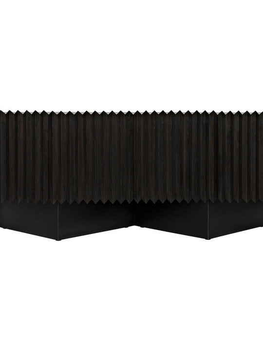 Reclaimed Lumber Linnea Sideboard, Steel Base