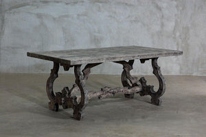 Reclaimed Elm Baroque Dining Table-Organic Restoration-Blue Hand Home