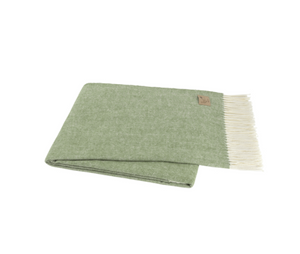Italian Herringbone Throw-Lands Downunder-Blue Hand Home