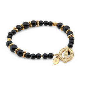 Anna Beck Onyx Beaded Bracelet-Anna Beck Jewelry-Blue Hand Home