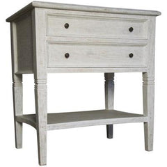 Noir Oxford 2 Draw Side Table-Noir Furniture-Blue Hand Home