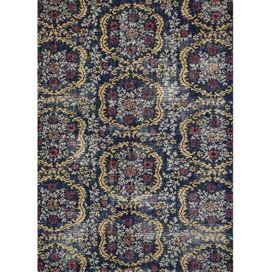 Jaipur Artisan Row Kai Rugs - Deep Navy and Savannah Green