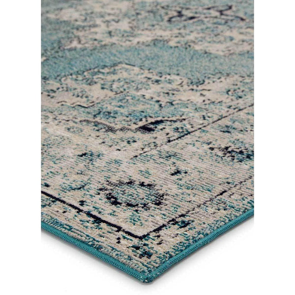 Jaipur Peridot Rugs - Fog/Blue Coral-Jaipur Living-Blue Hand Home