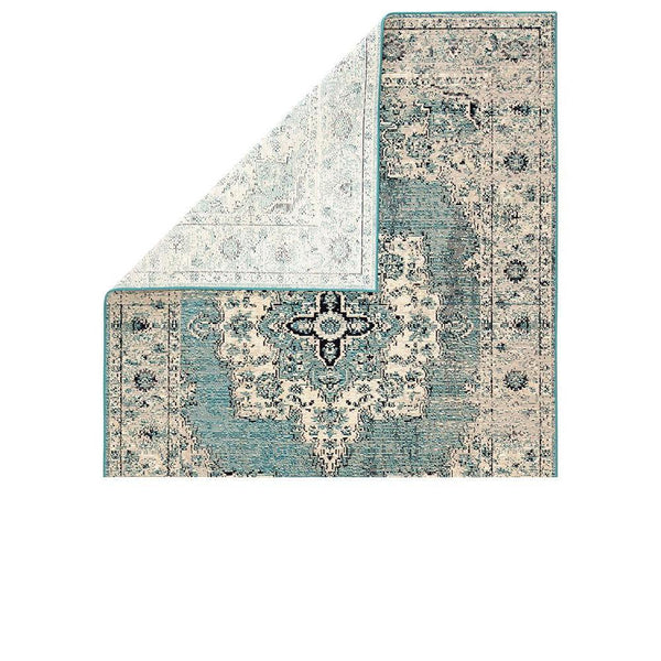 Jaipur Peridot Rugs - Fog/Blue Coral-Jaipur Living-Blue Hand Home