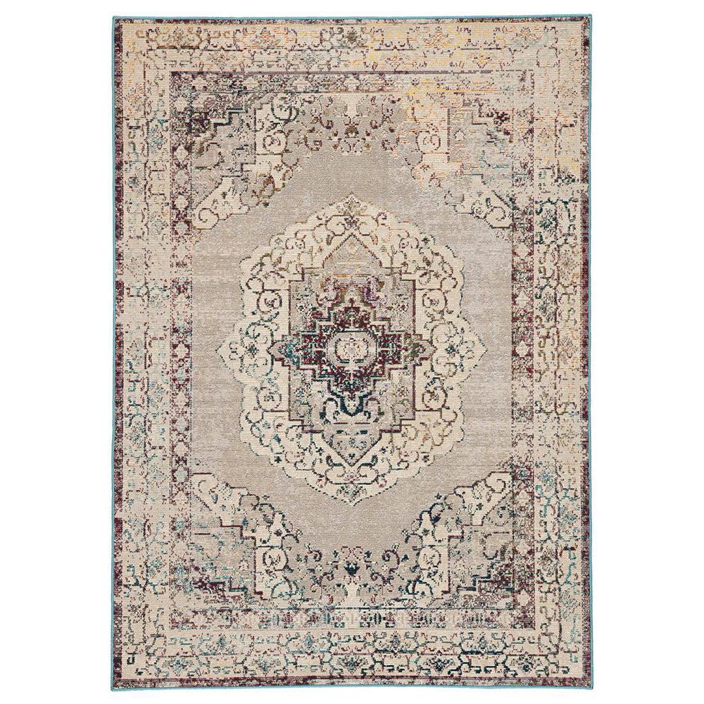 Jaipur Peridot Rugs - Fog/Elephant Skin-Jaipur Living-Blue Hand Home