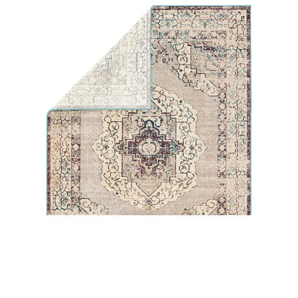 Jaipur Peridot Rugs - Fog/Elephant Skin-Jaipur Living-Blue Hand Home