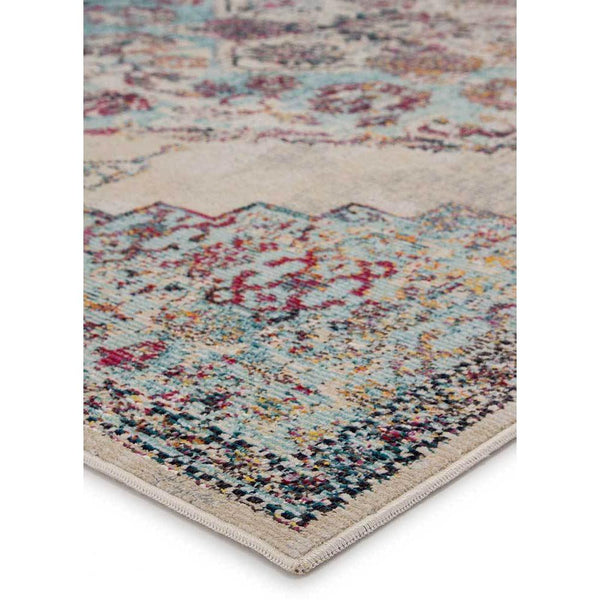 Jaipur Peridot Rugs - Crème Brulee/Nile Blue-Jaipur Living-Blue Hand Home