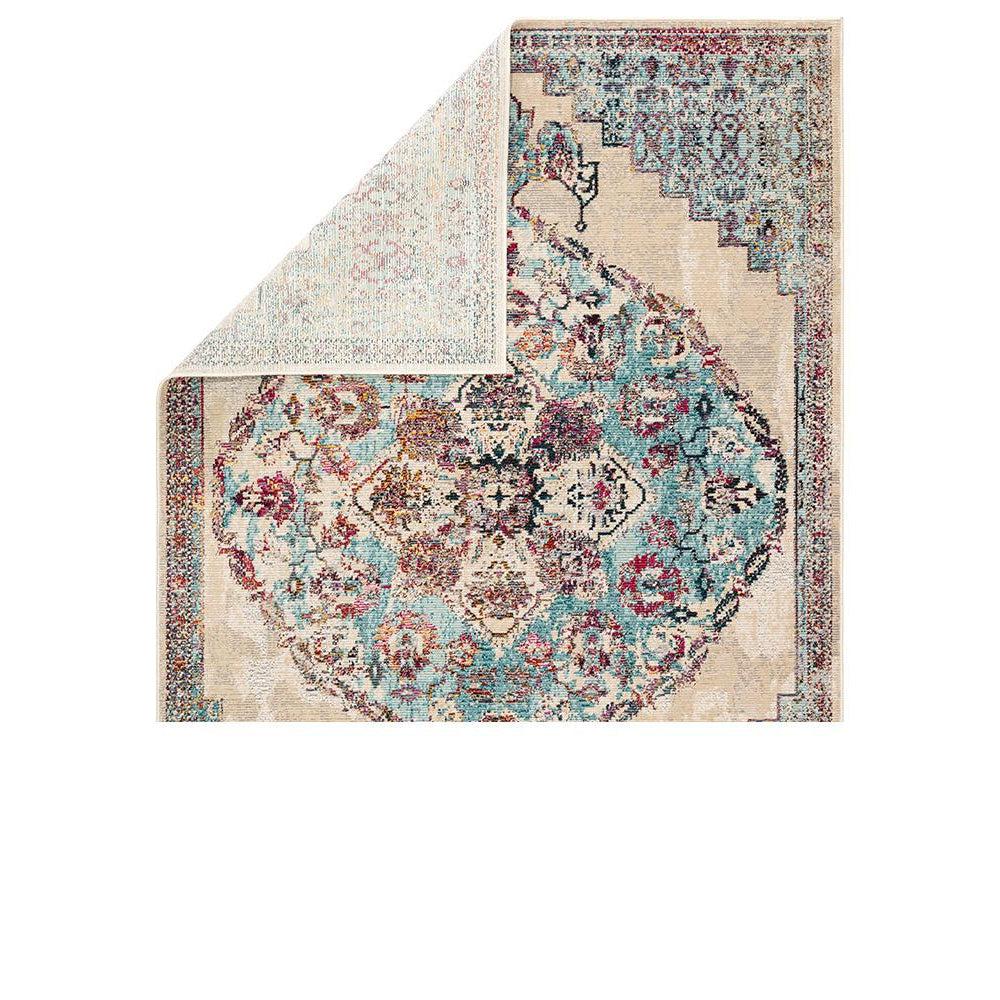 Jaipur Peridot Rugs - Crème Brulee/Nile Blue-Jaipur Living-Blue Hand Home