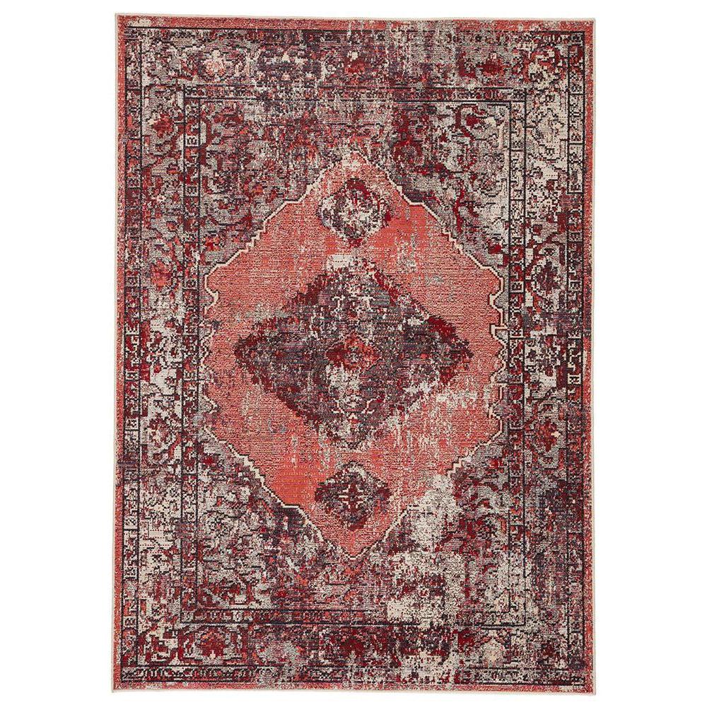 Jaipur Peridot Rugs - Lipstick Red/Burnt Orange-Jaipur Living-Blue Hand Home