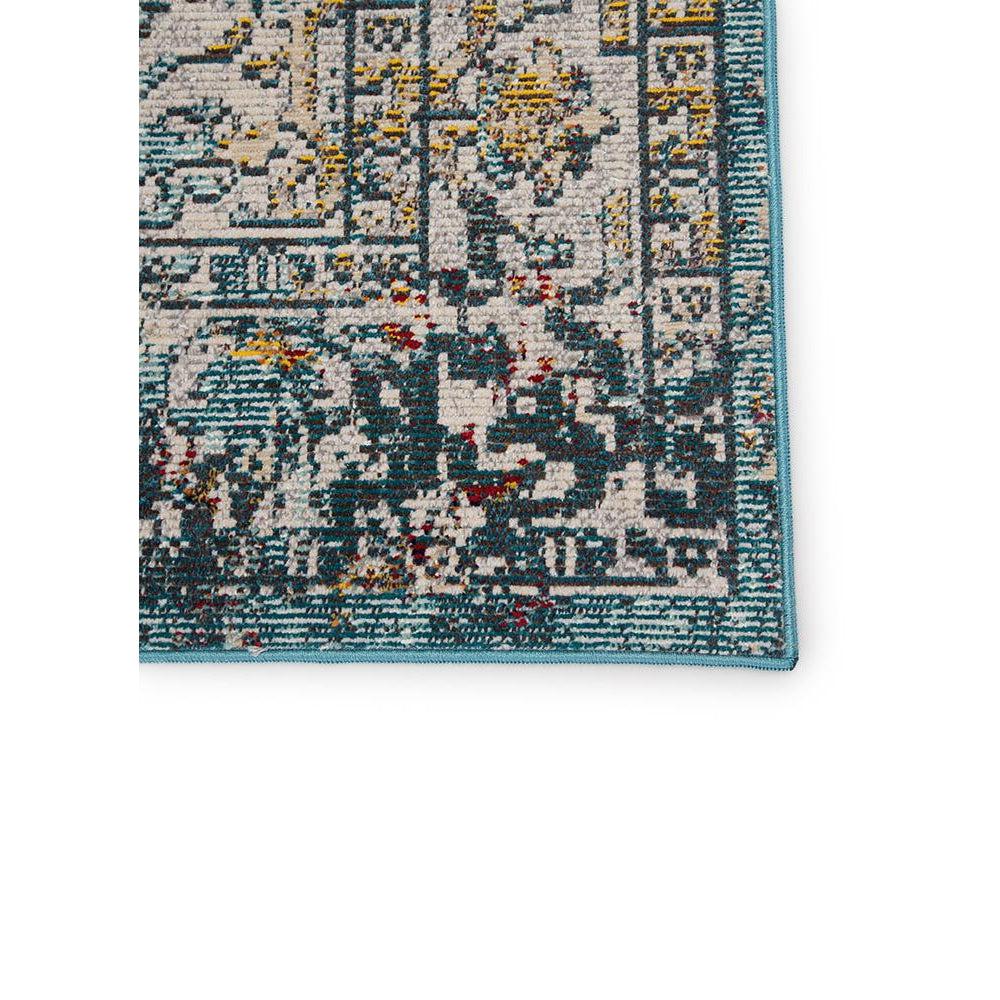 Jaipur Peridot Rugs - Colonial Blue/White Swan-Jaipur Living-Blue Hand Home
