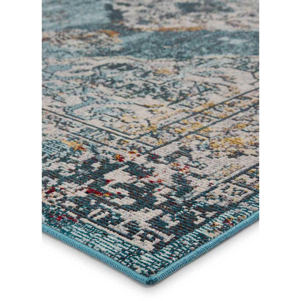 Jaipur Peridot Rugs - Colonial Blue/White Swan-Jaipur Living-Blue Hand Home