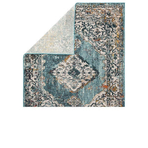 Jaipur Peridot Rugs - Colonial Blue/White Swan-Jaipur Living-Blue Hand Home