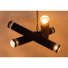 Javelin Chandelier, Black Steel